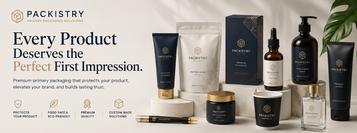 Premium primary packaging showcase